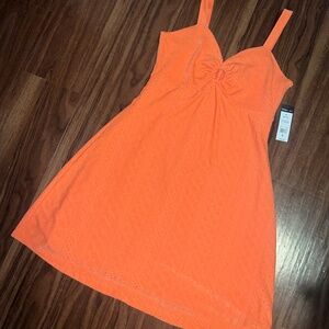 BCBG Paris Knit Eyelet Mini Dress